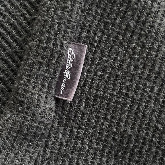 Eddie Bauer Mens Thermal Shirt Medium Green Base Layer Sleepwear Outdoor Stretch - Picture 6 of 10